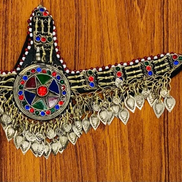 Afghan Kuchi Head Wear, Handcrafted Headpiece, Tribal Hair Jewelry main image 7